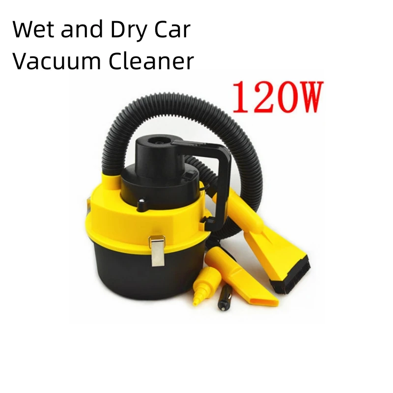 Car vacuum cleaner wet and dry car vacuum cleaner 120W high-power multifunctional drum car vacuum cleaner