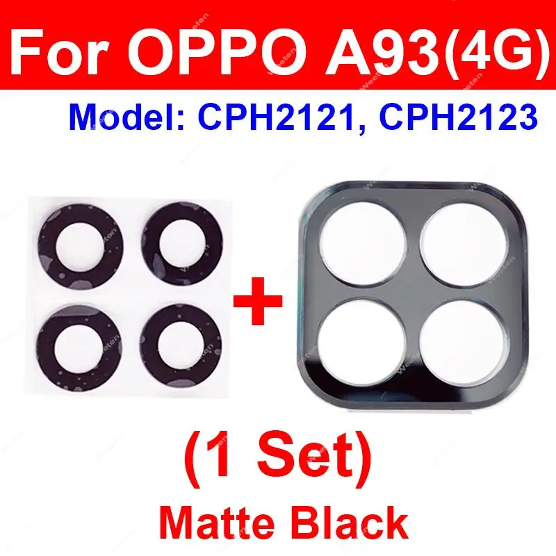 Rear Camera Lens Glass with Adhesive Sticker For OPPO A93 4G CPH2121 CPH2123 Main Back Camera Glass Lens Spare