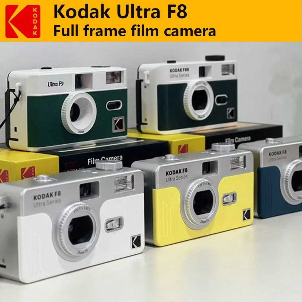 Clássico kodak ultra f8/ultra f9/ultra f9s filme câmera 35mm retro filme máquina manual substituível reutilizável com flashfunction