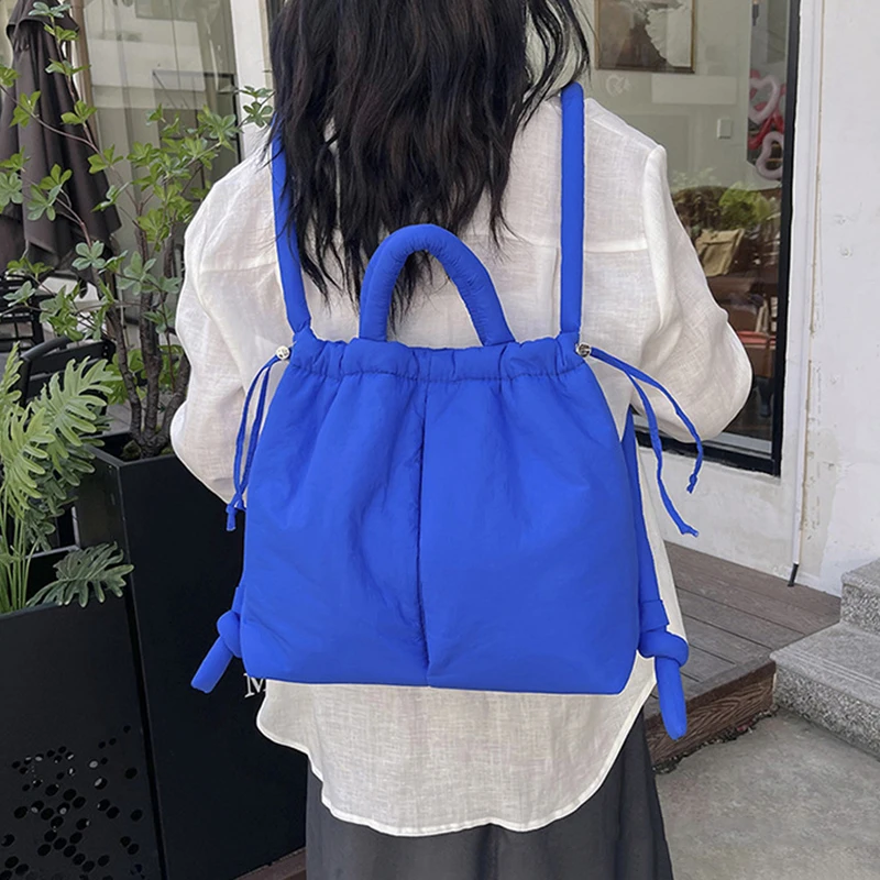 

Fashion Small Soft Puffer Tote Bag Designer Nylon Padded Tote Bag Casual Women Shoulder Bags Cotton Crossbody Bag Handbags 2024