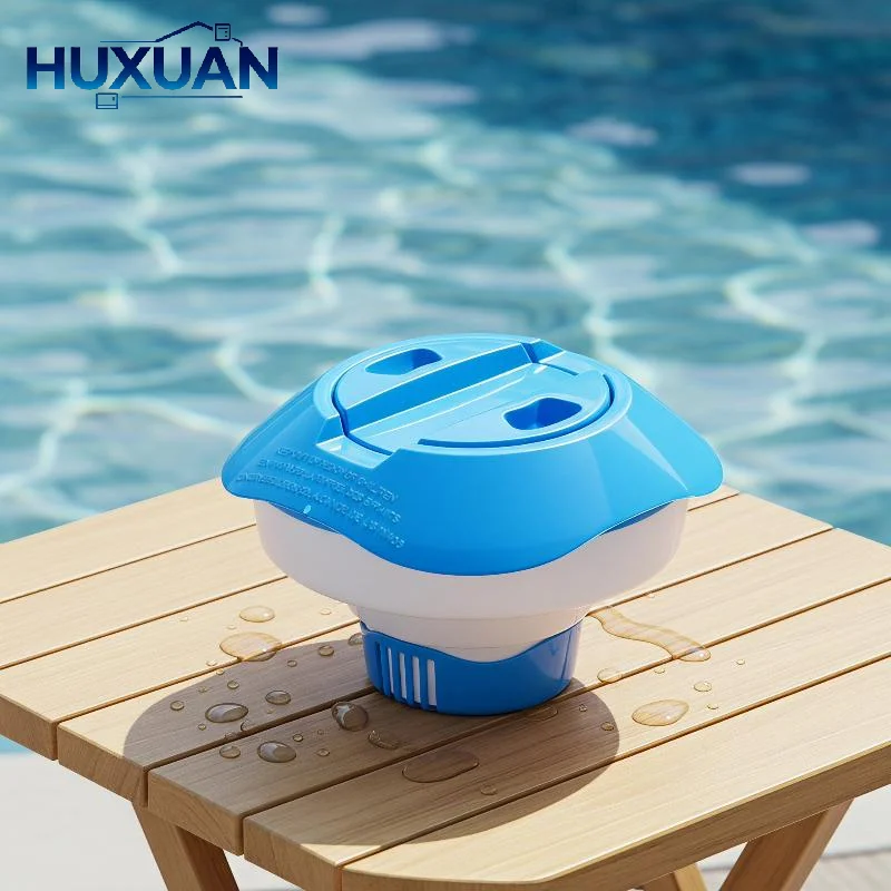 1Pcs Chlorine Tablet Dispenser, 18cm Telescopic Floating Dosing Device Swimming Pool Accessory