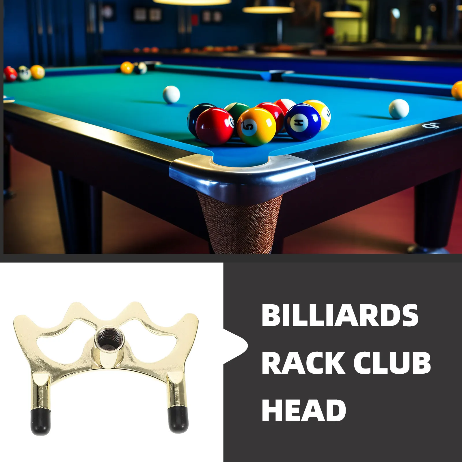 

Copper Cross Pool Cue Bridge Stick American Style High Bridge Head for Billiards Stability Precision Competitive Play Pool Table