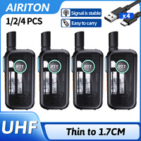 AIRITON AI-T3 Walkie Talkie Stable Signal Lastest Design Thin to 1.7CM Dual PTT Fast Charge Long Range Portable Small Ham Radio