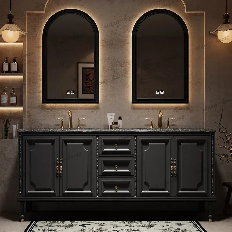 Luxury Modern Bathroom Cabinet Organizer Storage Vanity Dressers Makeup Cupboard Drawers