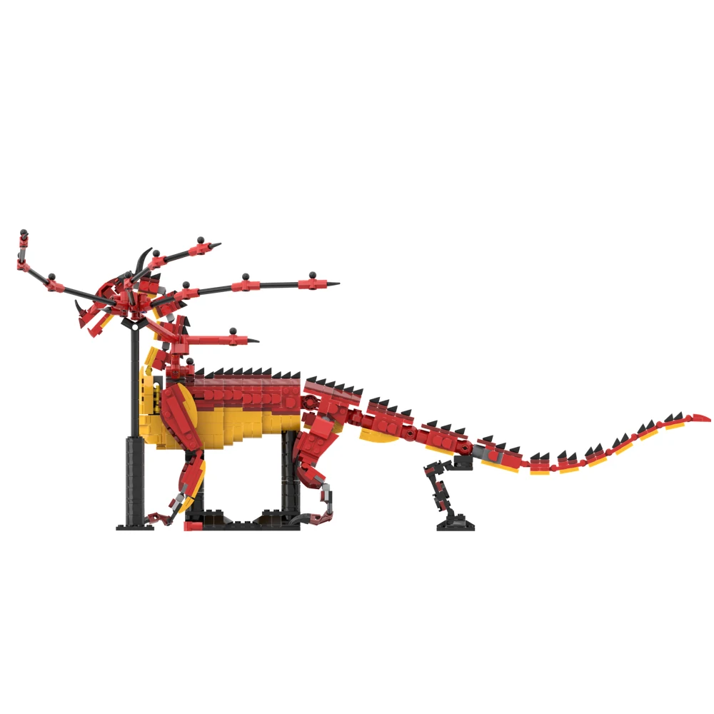 MOC-131736 Fire Wing Dragon décennie s de Construction Dragon Ailé Petit Modèle D'assemblage De Paremploi Garçons Et Bol Cadeau Jouet Pour Enfants