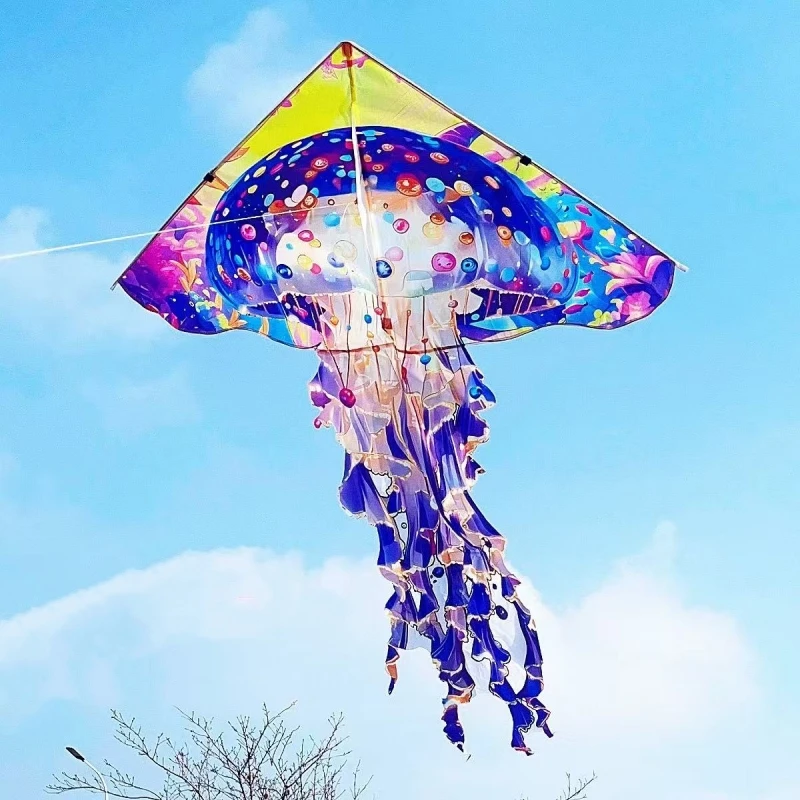 Free Shipping jellyfish kites for adults professional kite Outdoor play Kite surfing outdoor games spinning boy rope flying bird