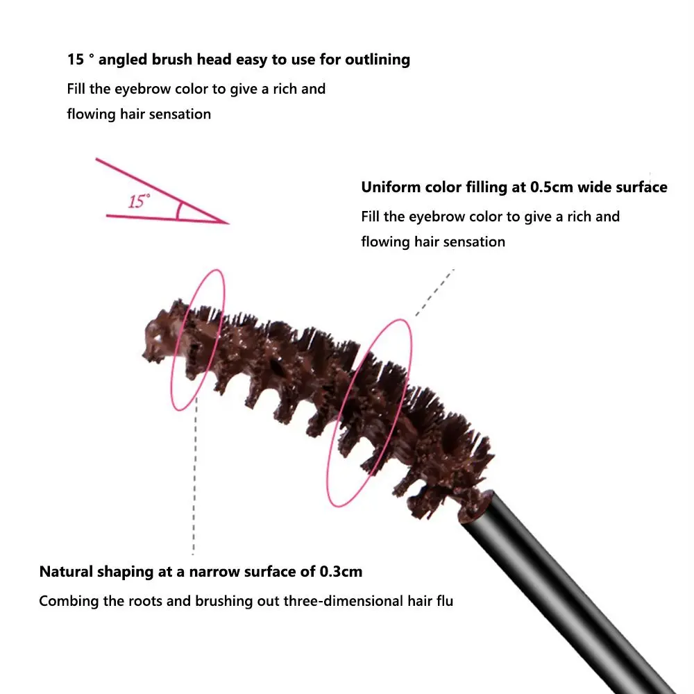 ธรรมชาติ 4 สีครีมย้อมคิ้วยาวนาน Non-smudge Eyebrow ครีมเหงื่อกันน้ํา Lashes มาสคาร่าแต่งหน้าของขวัญ