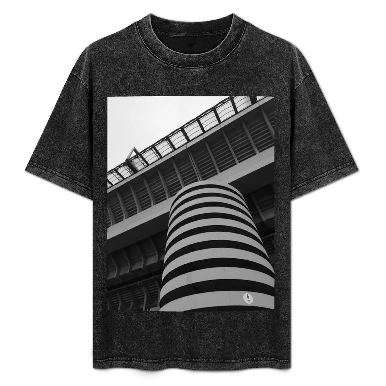 

Column of the San Siro stadium - Giuseppe Meazza T-Shirt Minimalist Casual Short Sleeve Top