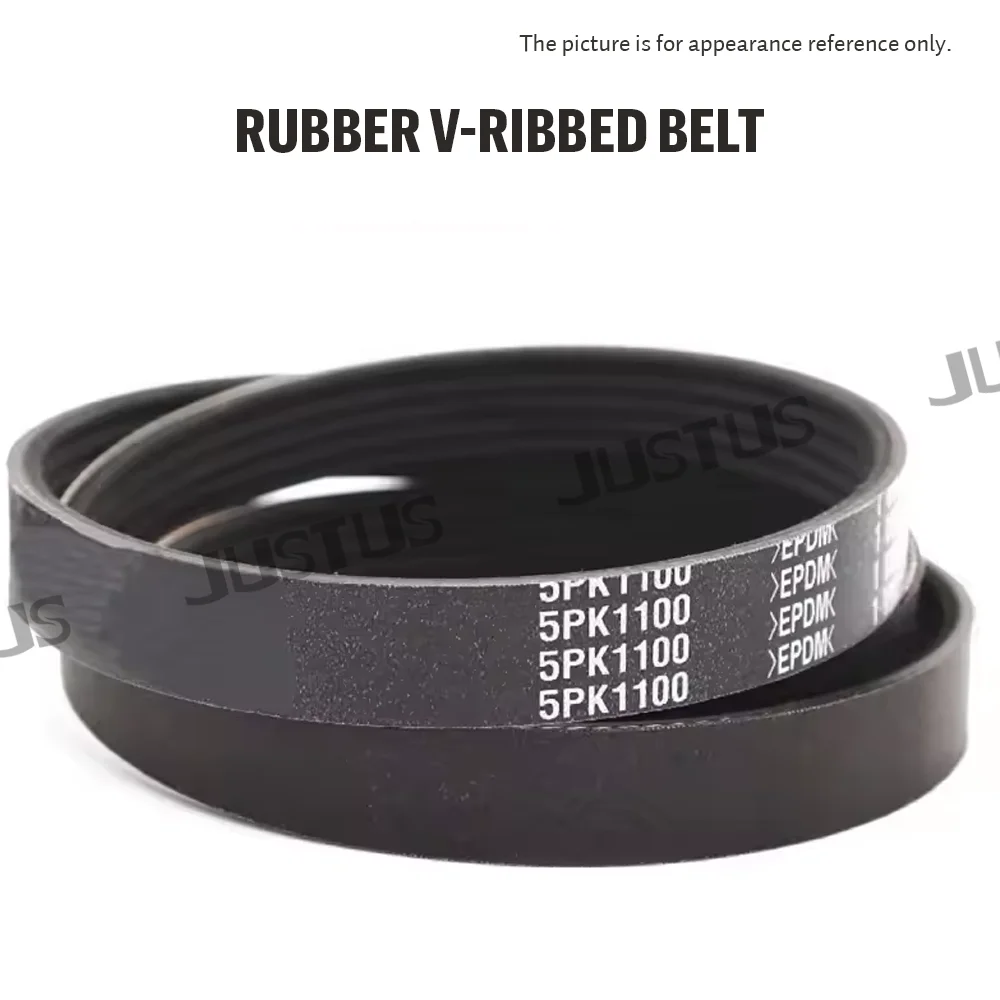 PK V-Ribbed Rubber Multi Wedge Belt Ribs 4PK-12PK Length=PK1580-PK1850 Suitable for Industrial Transmission Belts Free Shipping