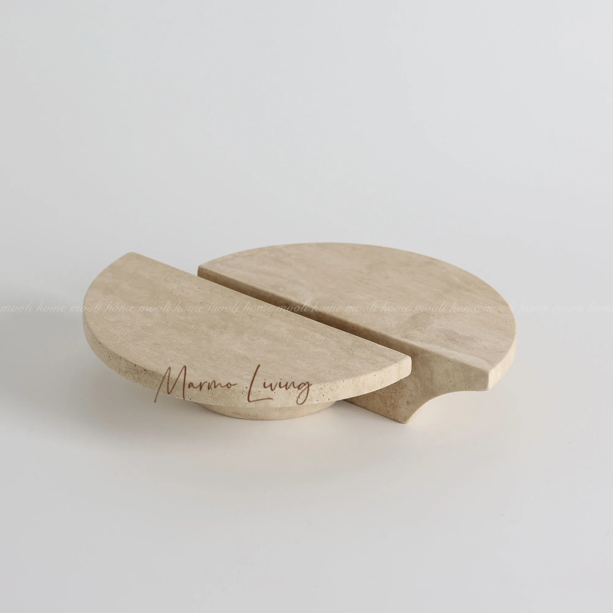 Natural Marble Door Handle Travertine Stone Entrance Pull Art High End Interior Decorative Pull