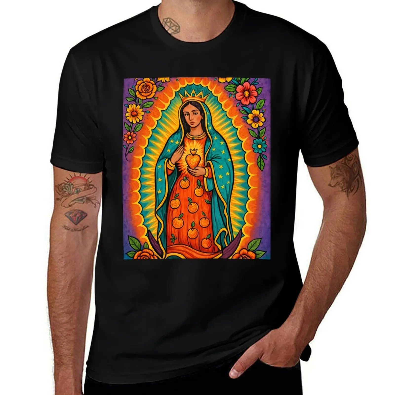 

Copy of Lady of Guadalupe T-Shirt kawaii clothes affliction shirts basketball graphic tees mens graphic t-shirts