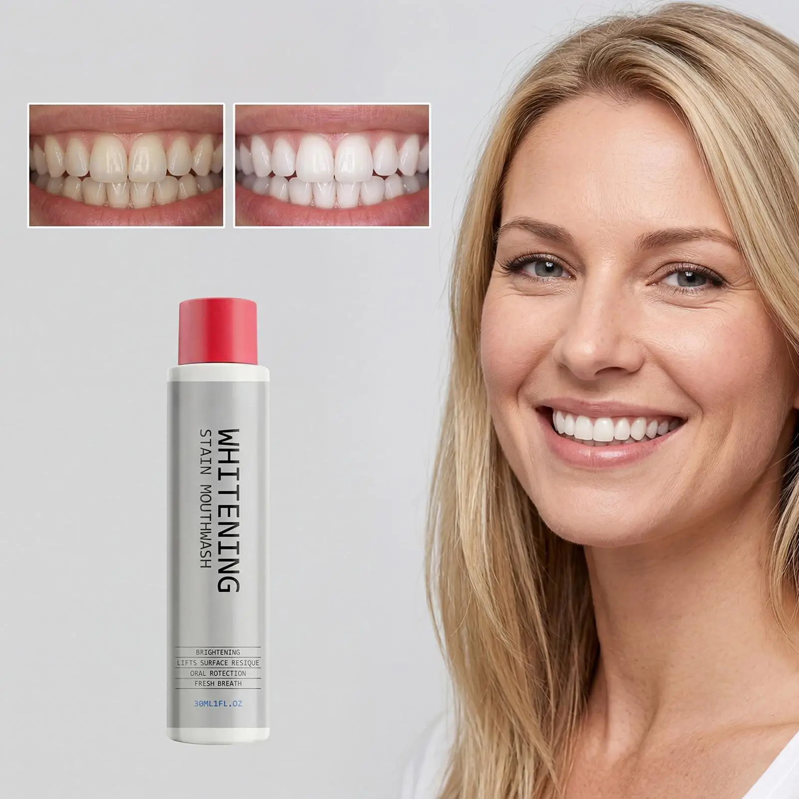 Collutorio Sbiancante da 30ml, - Teeth Whitening And Stain Removal recensione e prezzo