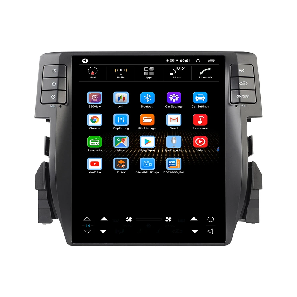 Für Honda Civic 2010-2015 Android 13 8 g256g Multimedia-DVD-Player Carplay GPS Navigation Touchscreen Autoradio