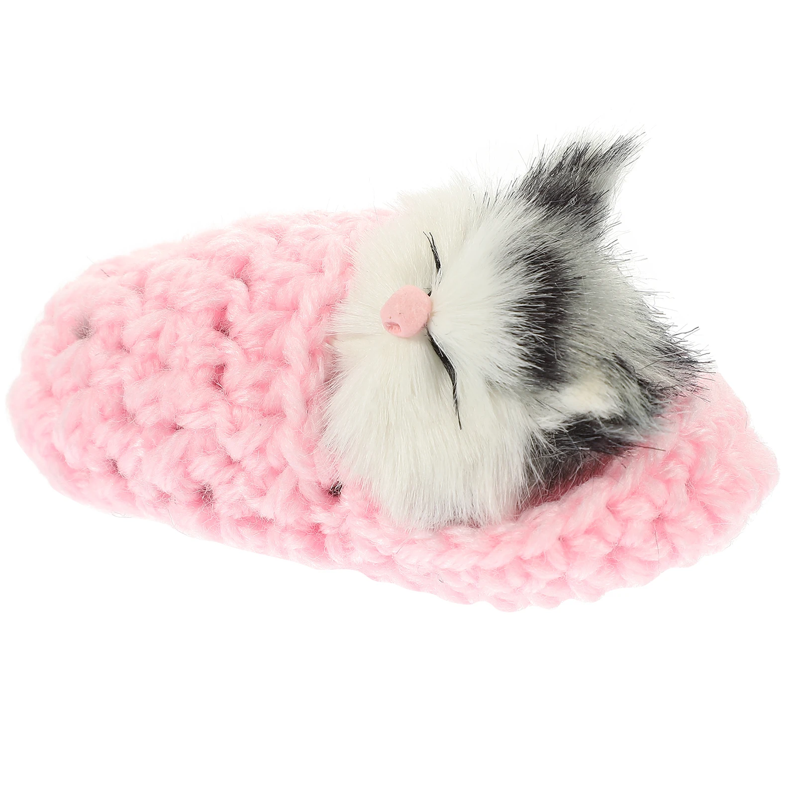 

Simulated Cat Realistic Tiny Toy Purring Kitten Stuffed Animal Meows Sounds Decor Hand Toy Decor Hand Gifts