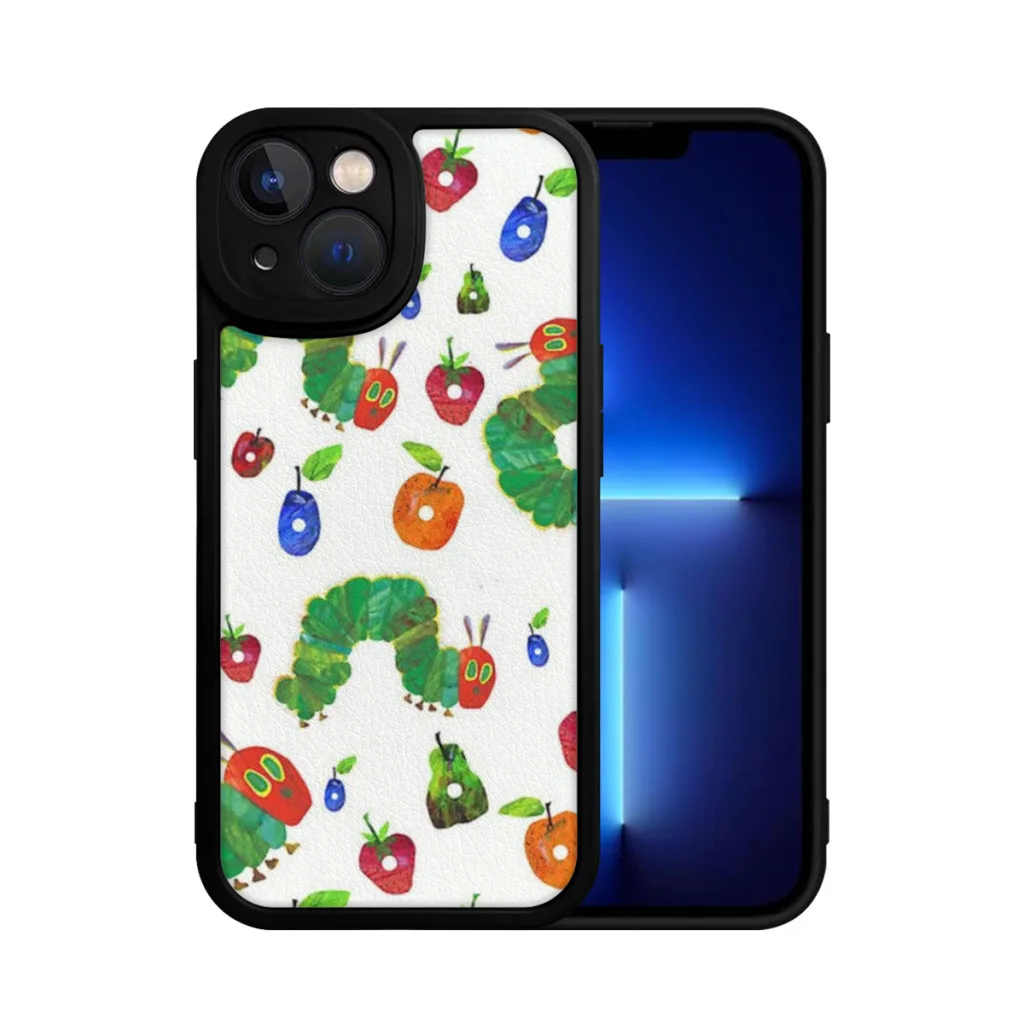 Hungry Caterpillar Phone Case For iPhone 15 Pro Max Plus Soft  Silicone Cover