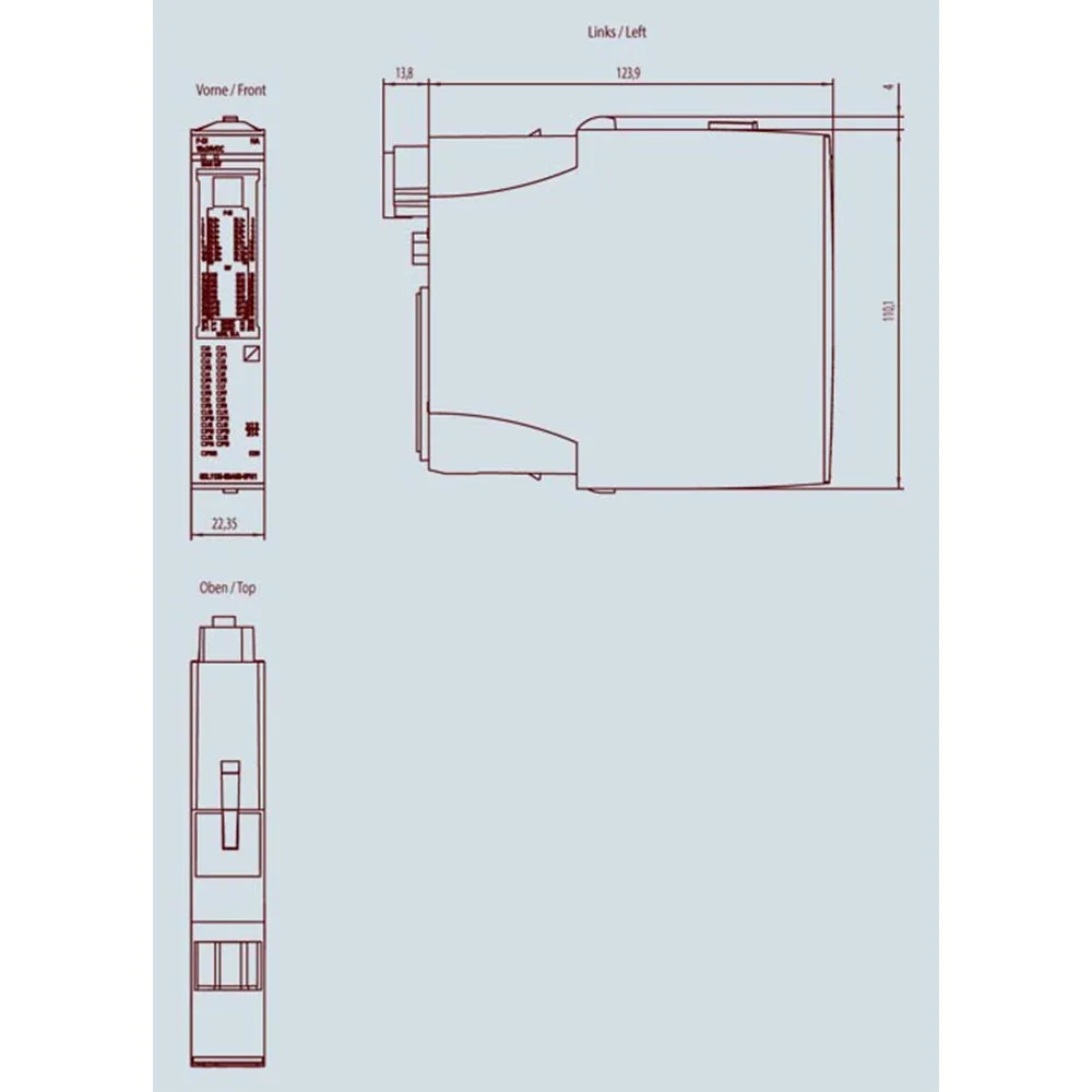 Hy-Tech Safety-Oriented F-DI 16x24VDC Input Module SIL3/PL E for Industrial Control 6DL1136-6BA00-0PH1