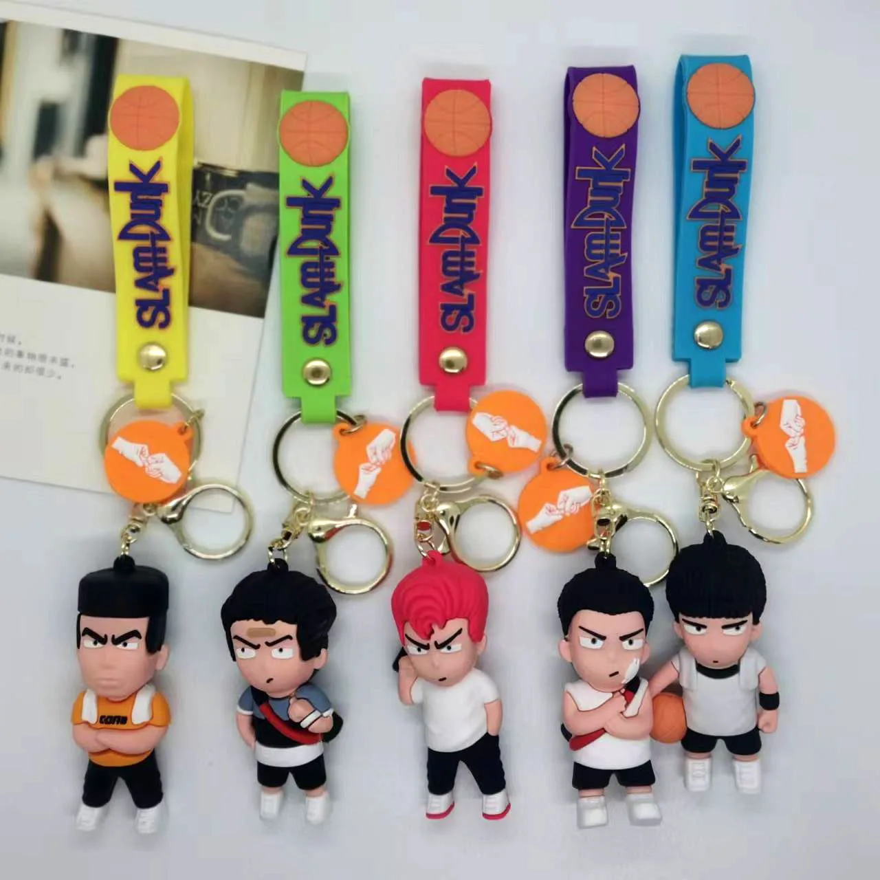 

New Creative Cartoon Slam Dunk Master Doll Keychain Bag Car Keychain Accessories Gift Wholesale Y2k Fashion Toys Anime Cartoon