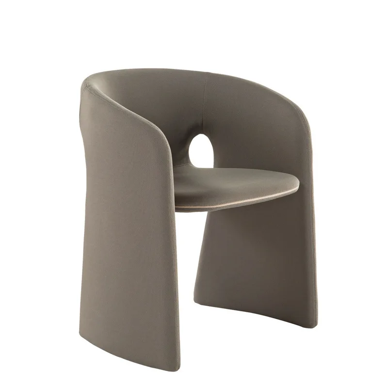 

Modern fashion fabric dining chair styling cotton negotiation armchair dining table