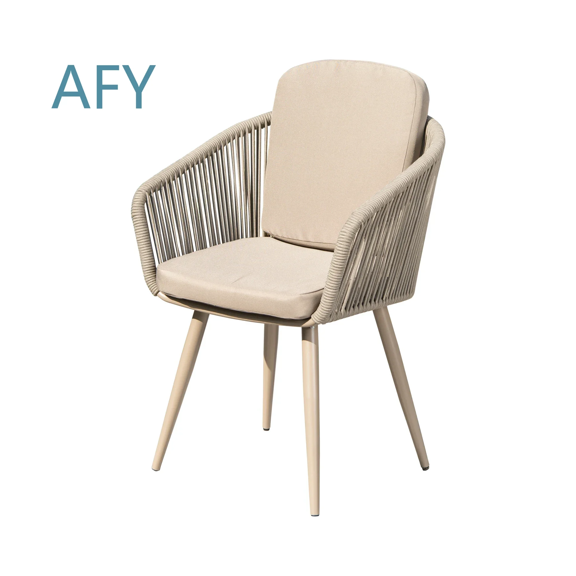 Rattan Wicker Stackable Chairs for Hotel Villa Bistro Dining Restaurant Outdoor Garden Furniture Patio Chair Indoor Dining