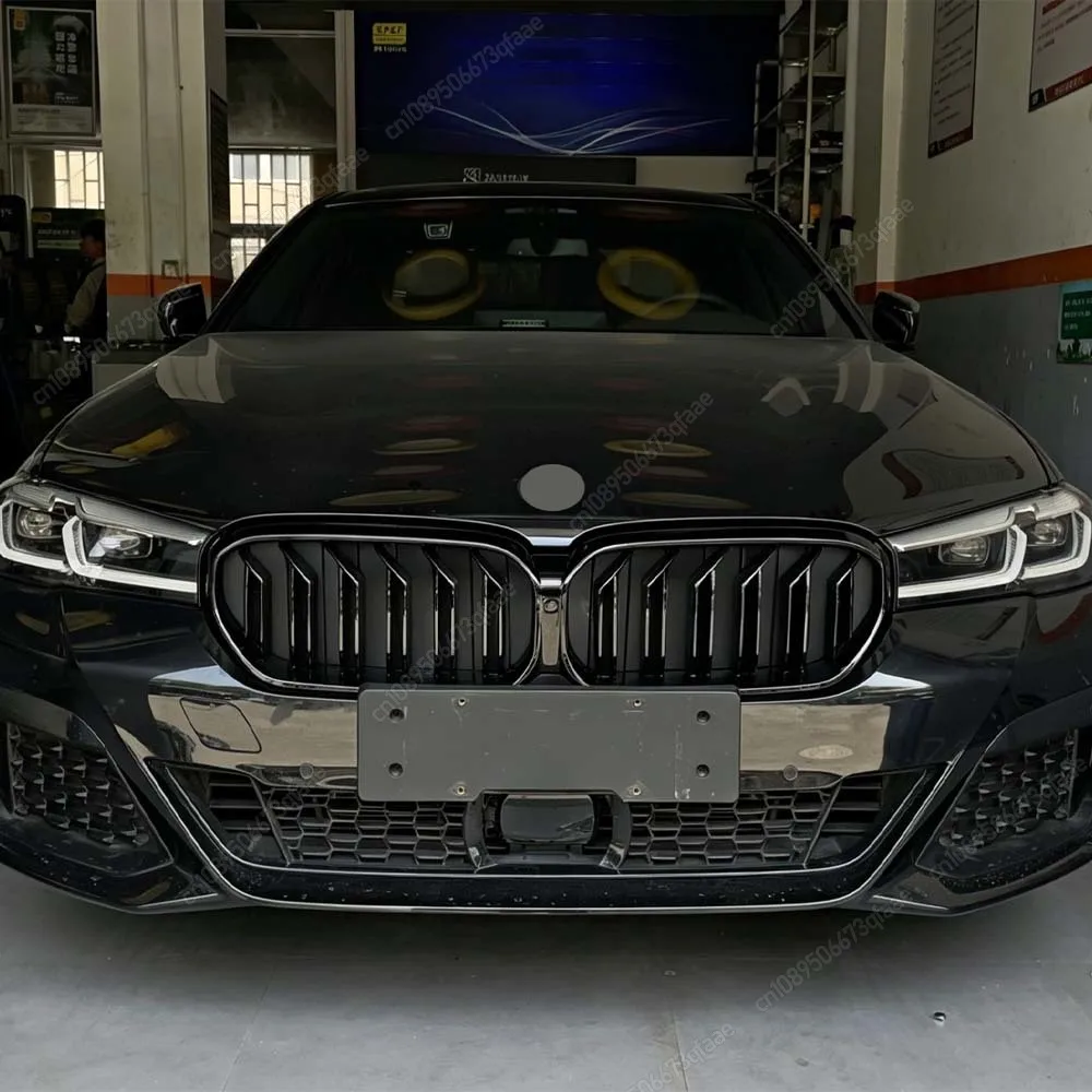 

For BMW 5 Series G30 G31 F90(M5) LCI 2020-2023 Glossy Black M Style Kidney Grille Front Bumper Auto Decor Grill Body Kits Tuning