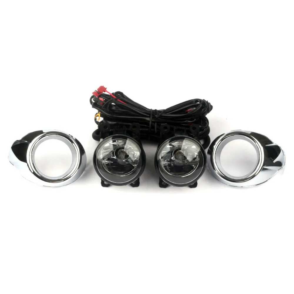 

July King Car Fog Lamp Assembly Kit Case for Ford Focus 2011-2014, 4300K Halogen Fog Lamp Blub + Cover + Harness + Switch