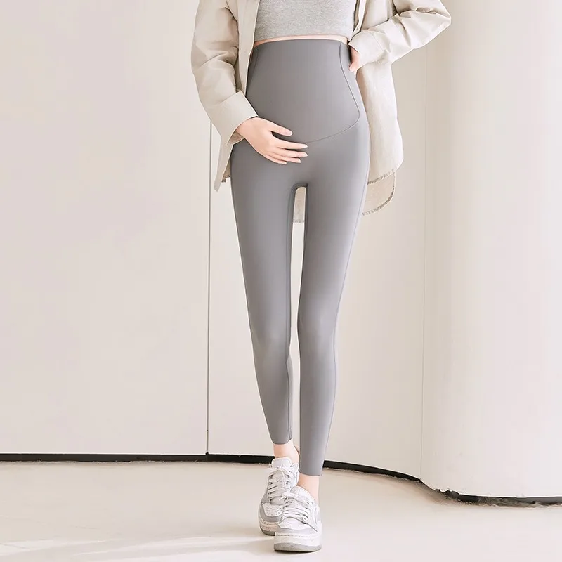 Spring Maternity Leggings Thin Belly Support Pants Pregnancy Outfit