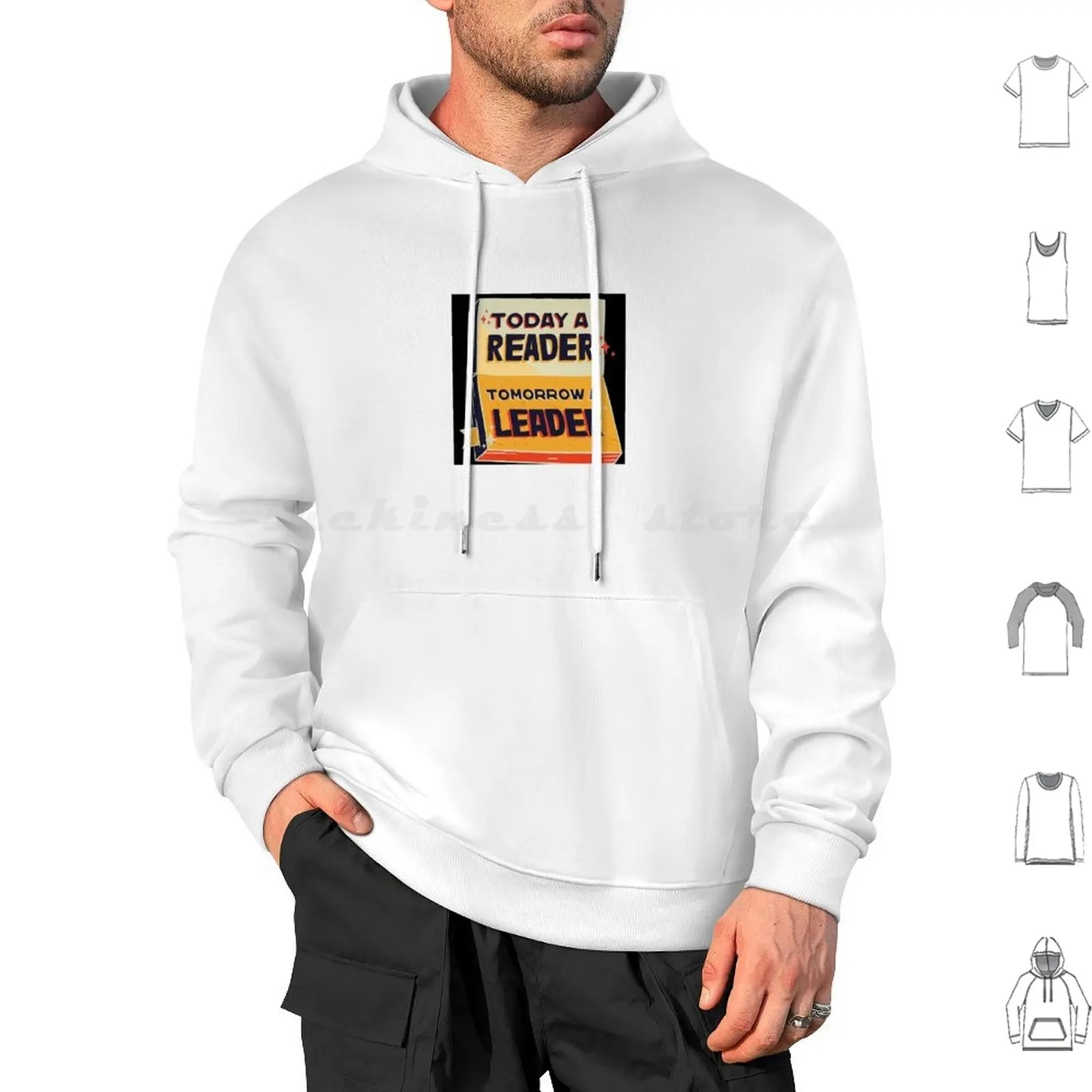 Reader Hoodie cotton Long Sleeve Reader Reading Books Book Bookworm Read Library Book Lover Bibliophile Bookish Quote