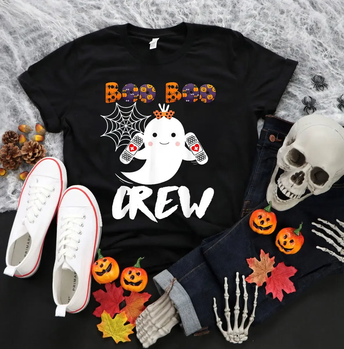 

Boo Boo Crew Nurse Shirt Funny Halloween Costume Fun Gift T-Shirt 1