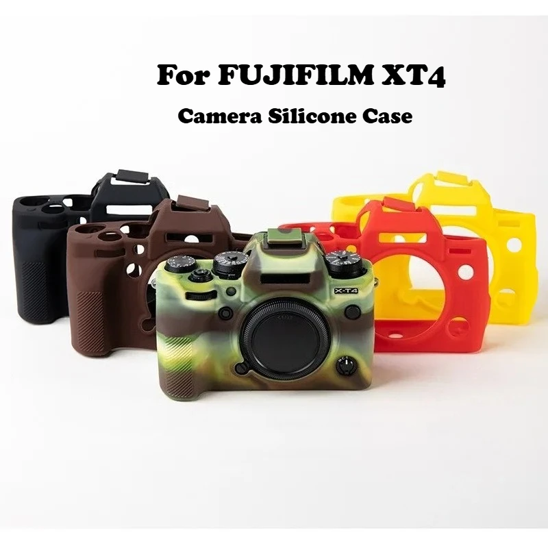

For FUJIFILM XT4 Camera Silicone Case XT4 Mirrorless Camera Bag Protective Sleeve