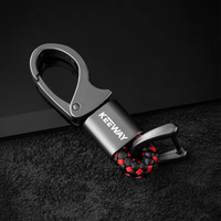 For Keeway K-Light Superlight RKV RKF RKS 125 150 Accessories Custom LOGO Motorcycle Braided Rope Keyring Metal Keychain