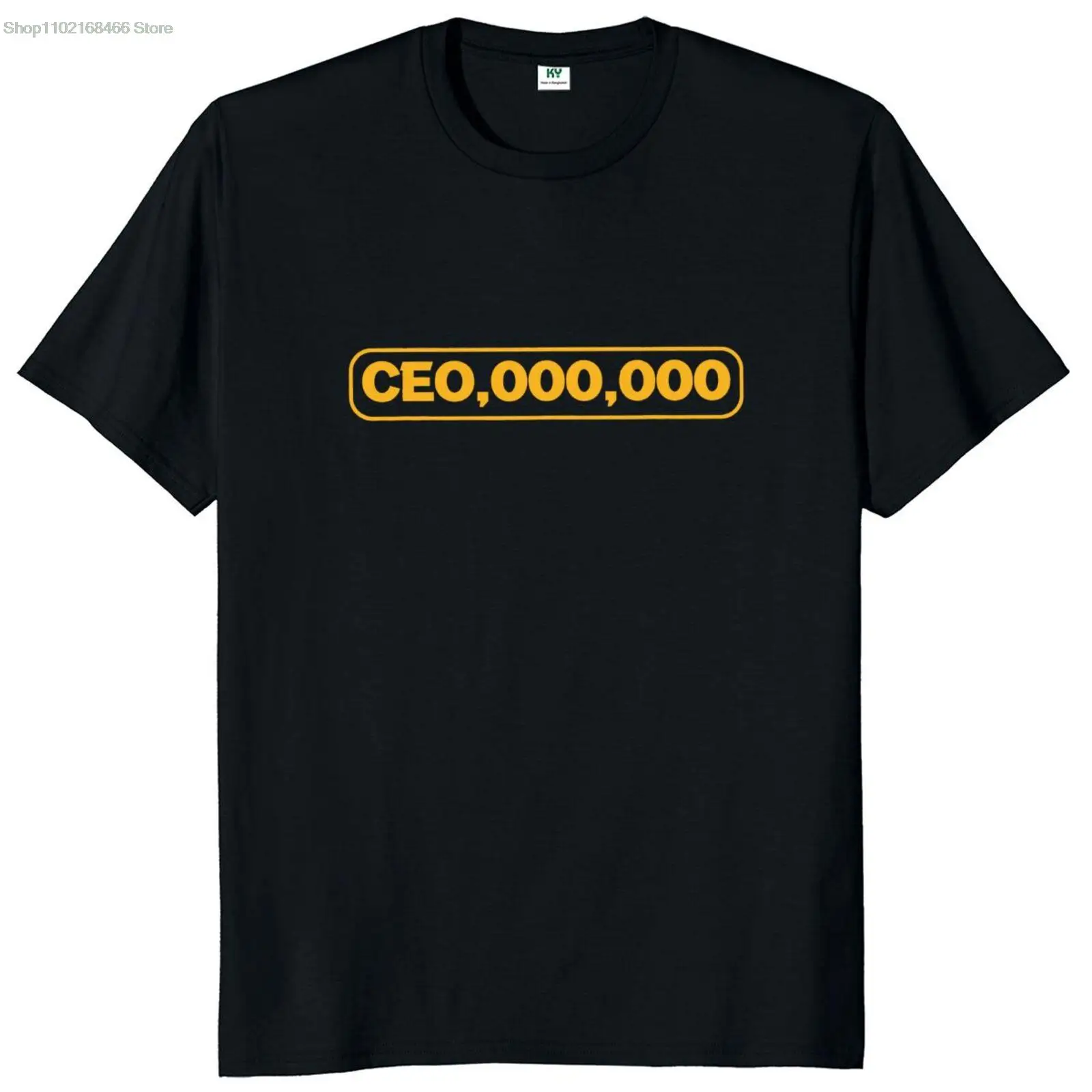 CEO 000 000 For An Entrepreneur T Shirt Millionaire Funny Novelty Men's Tshirt For Traders 100% Cotton Casual Homme Camiseta