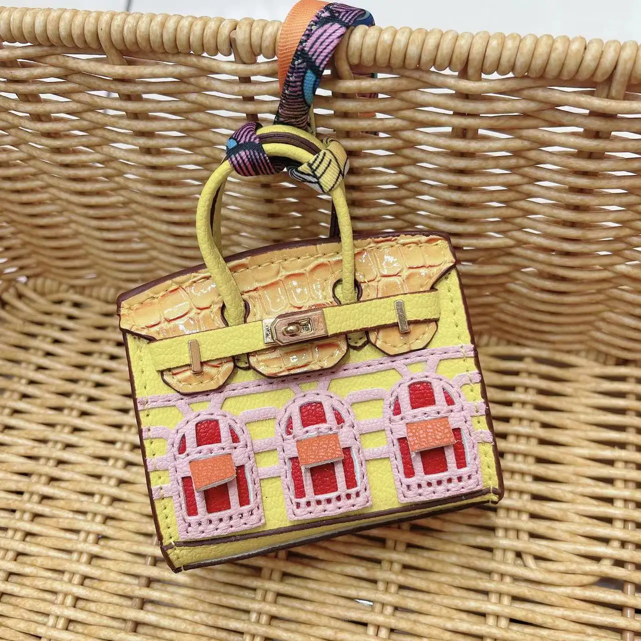 New Mini House Small Bag, Bag charms, Portable, Hand Rope, Bluetooth Earphone Bag, Zero Wallet, Multi functional Small Bag