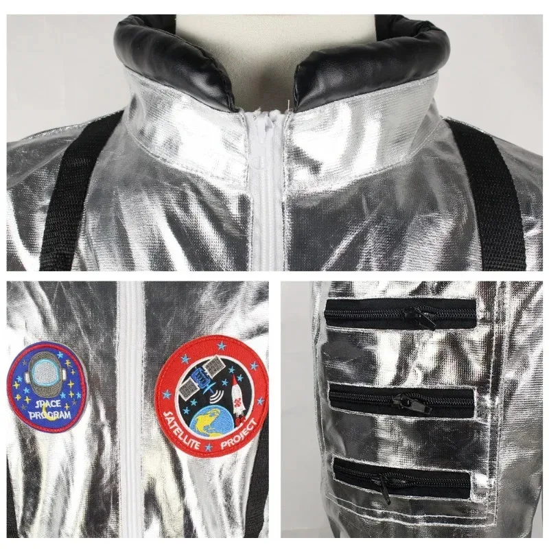 Astronaut pilot Cosplay costume Masqueerade Alien Spaceman Fancy Jumpsuit Space suit Role Play Dress up Pilots Uniforms
