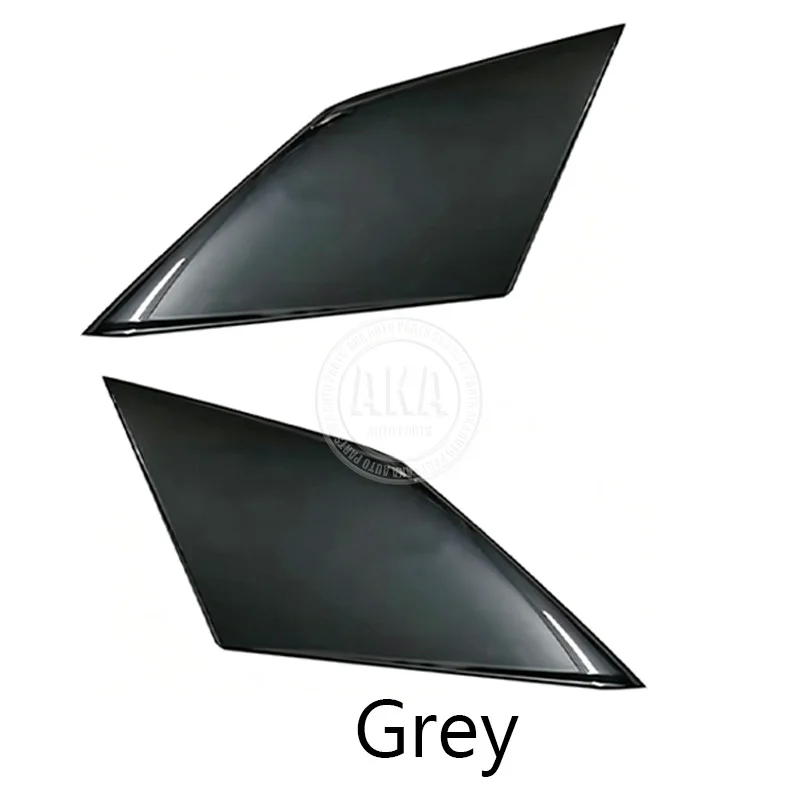 1 Pair Black Or Grey Car C-pillar Cover For Audi Q2 2017-2024  Rear Triangle Window Trim Plate