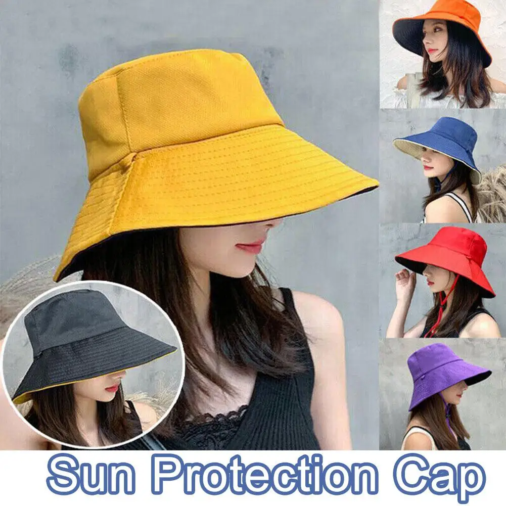 Chapeau de protection solaire pliable pour femme, visière à large bord, bonnet de voyage, casquette de randonnée, pêche, été, dissolution, printemps, 50 +