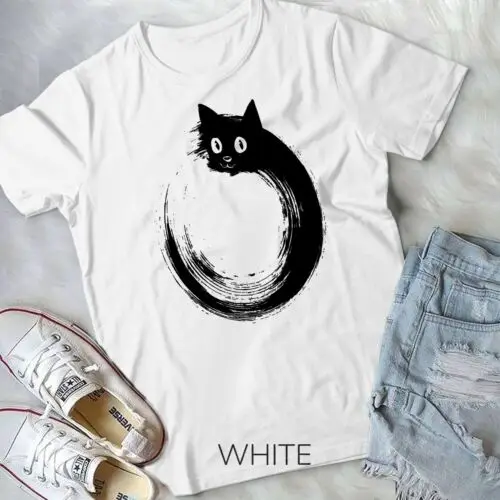 

Cute Cat Zen Circle Meditation T-Shirt Unisex T-shirt