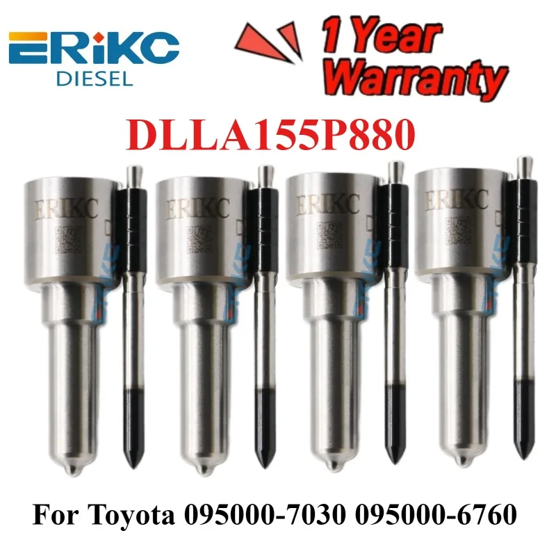 

4 шт. DLLA 155 P 880 DLLA155P880 форсунка дизельного топлива Common Rail форсунка DLLA 155P 880 для Toyota 095000-7030 095000-6760