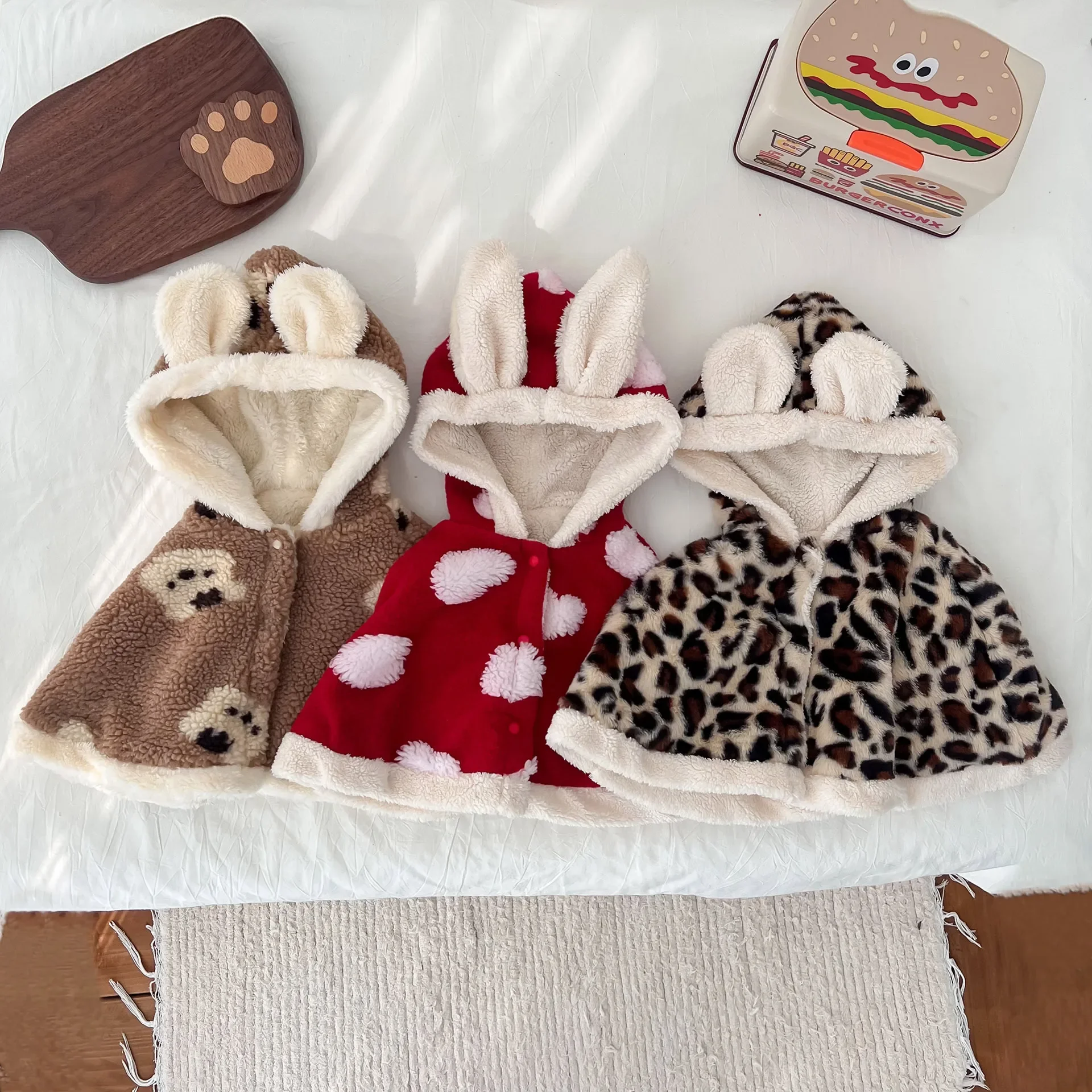 

Детская Повседневная накидка, утепленная осенне-зимняя уличная одежда, милая Одежда для девочек, теплая ветрозащитная накидка принцессы, 2023