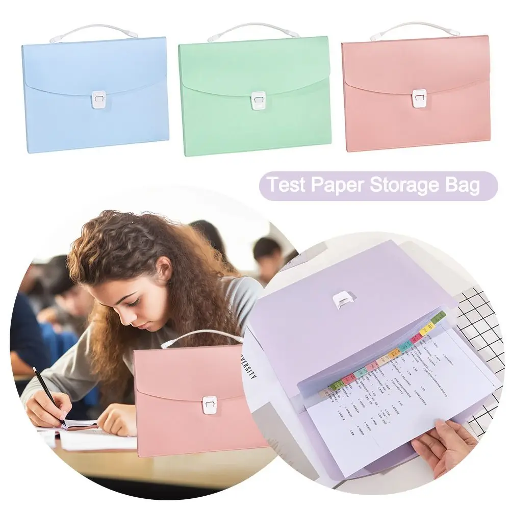 

12-Layer A4 File Folder Waterproof Large Capacity Data Sorting Storage Bag Multi-layer Expanding Test Paper Storage Bag