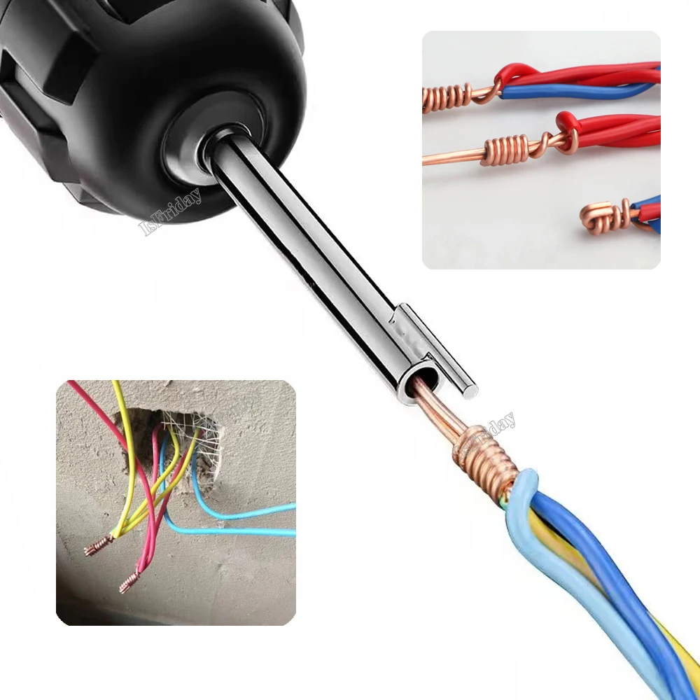 Automatic Wire Twisted Wire Tool Cable Peeling Twisting Connector Electrician Artifact Connector Hand Tools Multi-tool Dropship