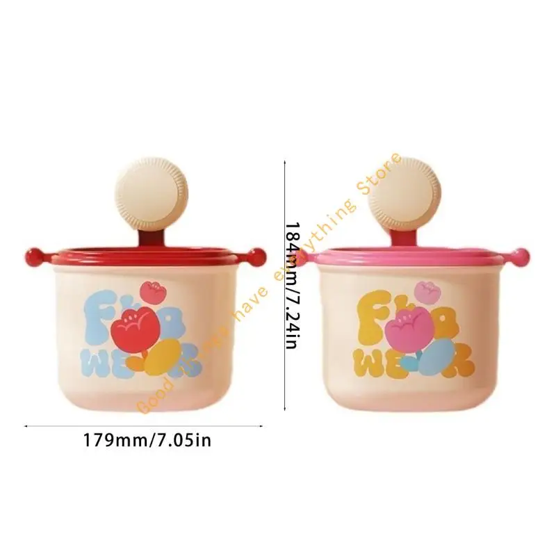 سلة المهملات المحمولة مع كوب الشفط، سلة قمامة معلقة على الحائط، سلة مهملات للمكتب وغرفة المعيشة وغرفة النوم، 55KF