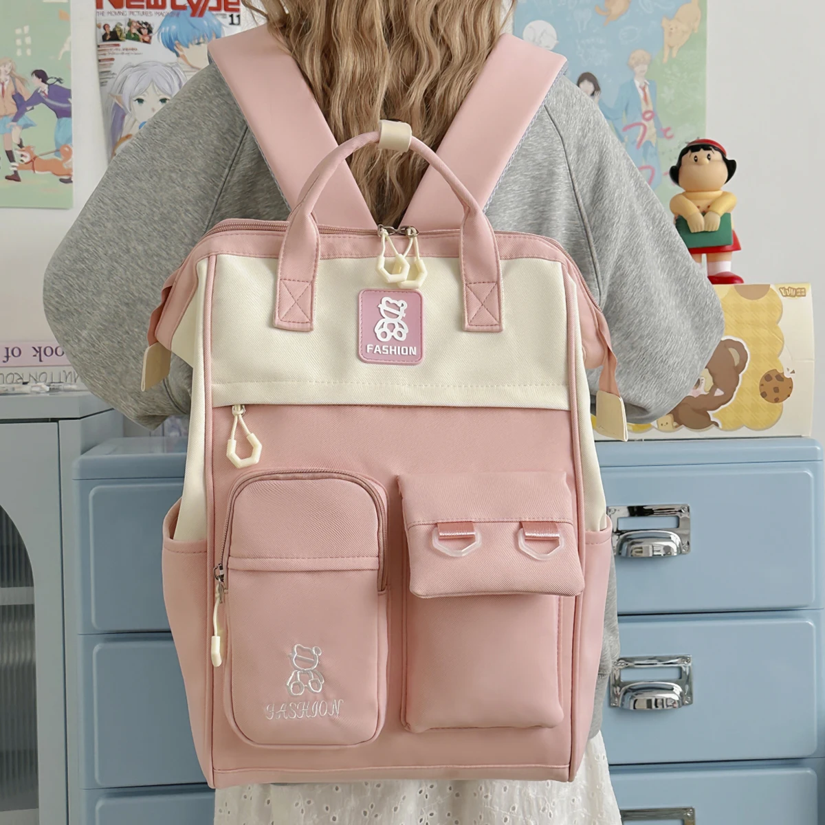 

Schoolbags for Primary School Girls in Grades 1, 2, 3 to 6, Lightweight, Spine-Protecting, Waterproof, New Style Children's Backpacks for Outings, Spring Outings, and Going Out