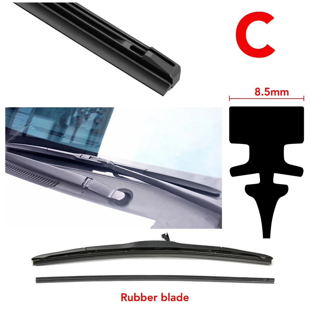 Car Wiper Rubber Strips Refill Wiper Blade Replacement Parts All Types Seasons Windshield Wiper Blades Blade Soft Car Accessorie