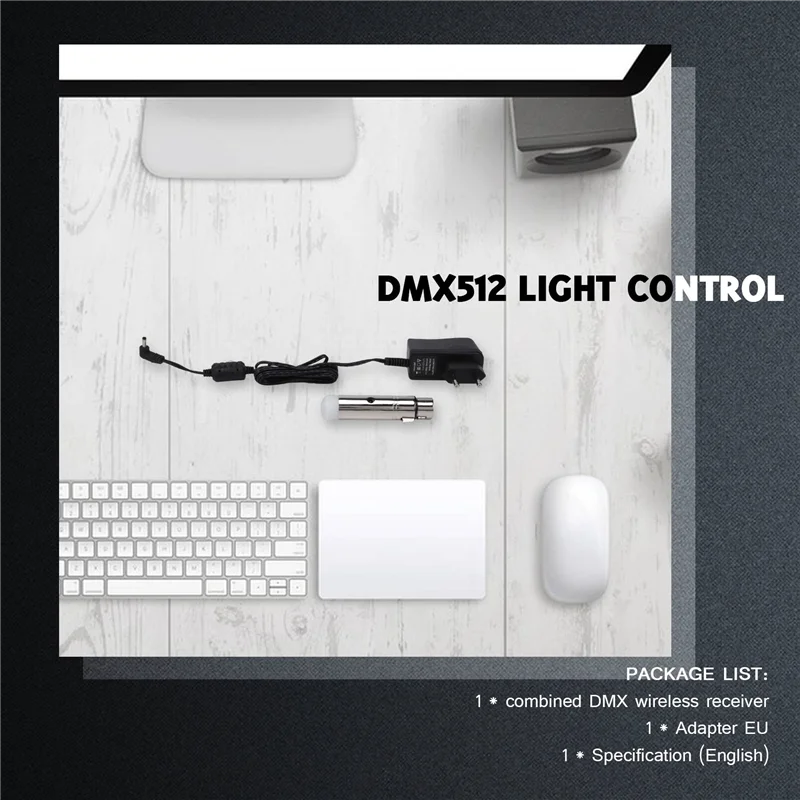 A24U Wireless Receiver Female XLR LED Lighting For Stage Party Light, 2.4G ISM DMX512 Controller