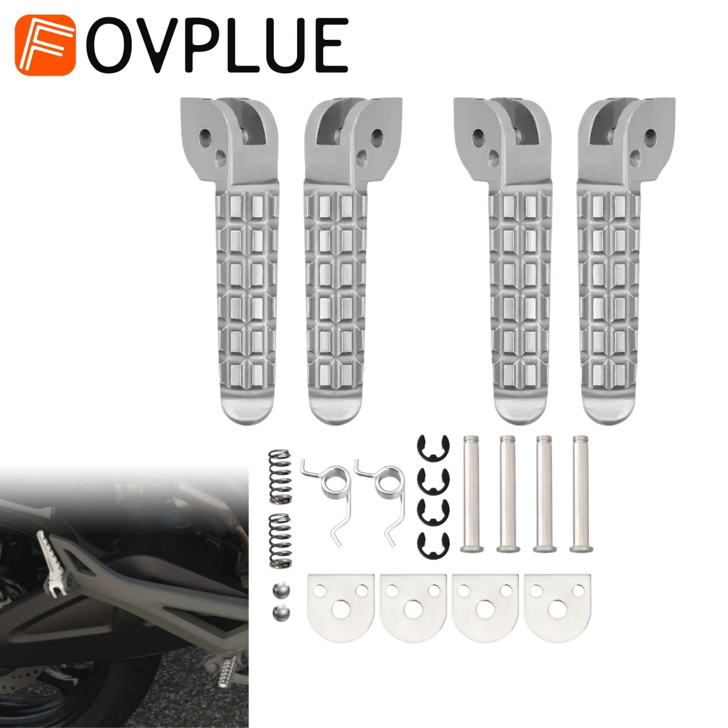 Front Rear FootPegs Motorcycle Support Footrest Kit For Ducati SuperSport Scrambler Multistrada 1100 Monster 797 796 795 696 659