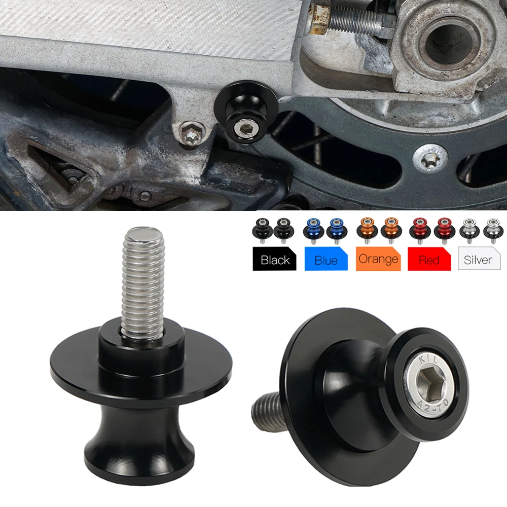 

M10 10mm Swingarm Spools Slider For Kawasaki ER6N ER-6N Ninja 250R 300R 650R 750R Ninja500 Versys 650 1000 ZX6R Z750R Z1000SX