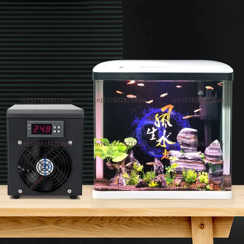 180W Aquarium Water Chiller 60L Fish Tank Cooler Heater System 10-40 Constant Temperature Device Sustainable Refrigeration