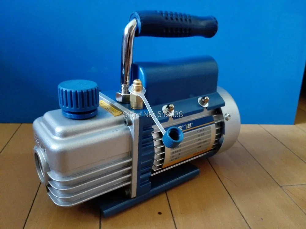 Single Stage Rotary Vane Vacuum Pump for Refrigeration Print Package  etc...  2CFM  220V 150W