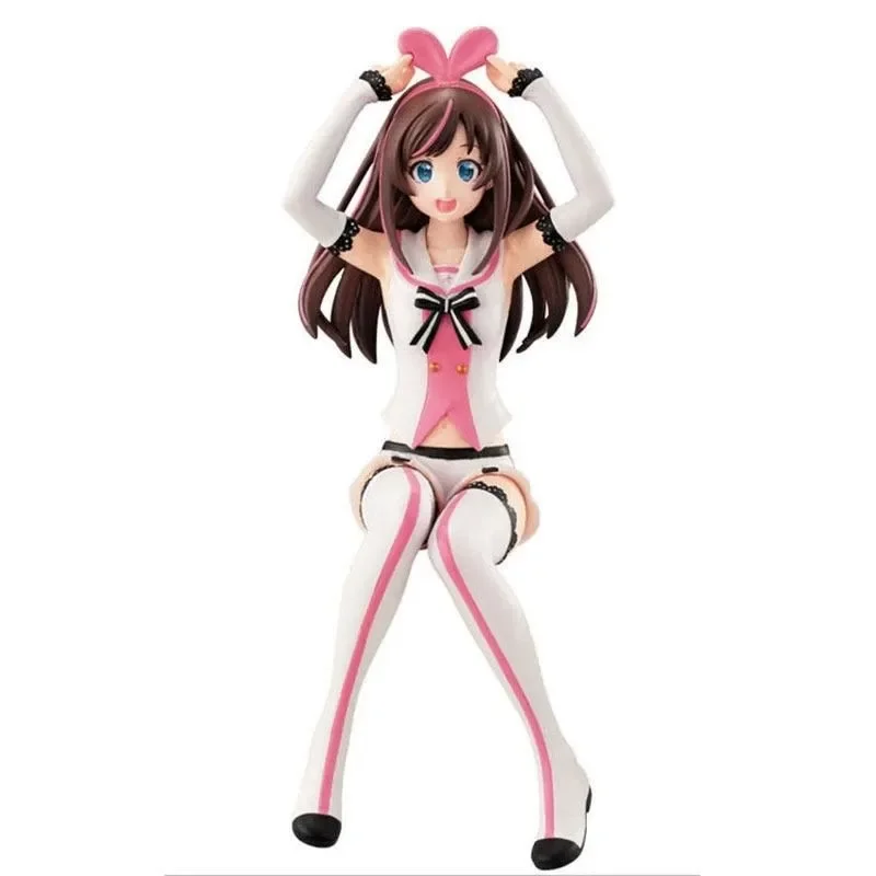 

13cm Collection Girl Virtual Idol Anime Figure A.I.Channel Sitting Action Figure PVC Pressed Noodles Ornaments Adult Model Doll