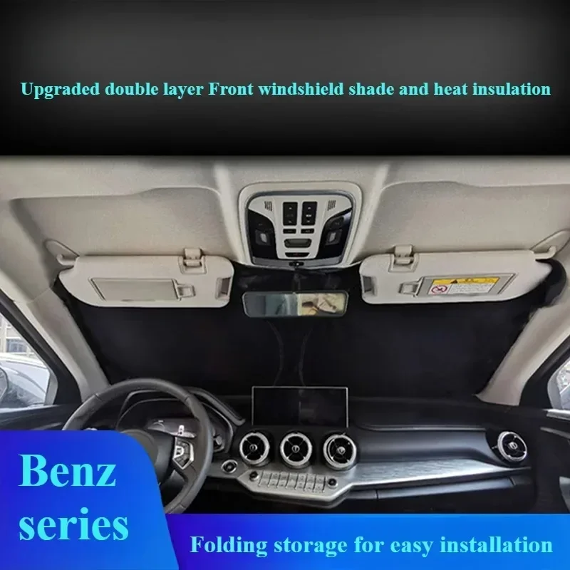 FOR Mercedes-benz a Class, b class, c class, e class, g class, r class, s class front windshield visor sunscreen heat insulation